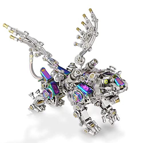SOLIAXDIY 3D-Metall-Tiger-Modellbausatz – DIY Mechanisches Puzzle für Erwachsene, handgefertigtes Handwerk mit Präzisionsteilen (700 + Stück) von SOLIAXDIY