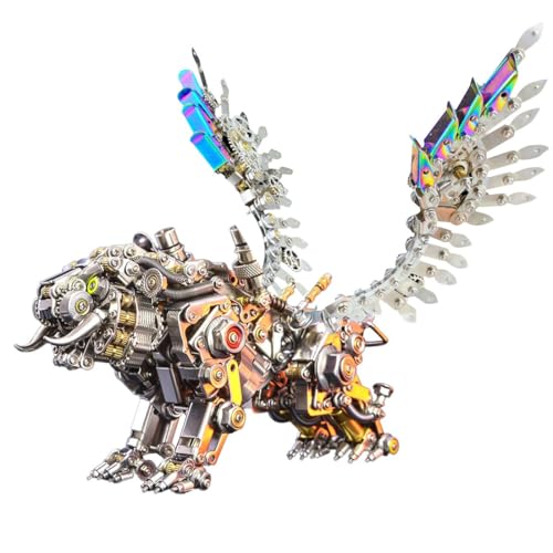 SOLIAXDIY 3D-Metall-Tiger-Modellbausatz – DIY Mechanisches Puzzle für Erwachsene, handgefertigtes Handwerk mit Präzisionsteilen (700 + Stück) von SOLIAXDIY