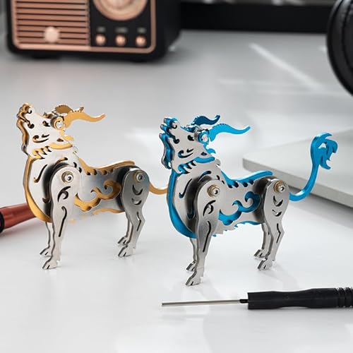 SOLIAXDIY Chinesisches Sternzeichen 3D Metall Puzzle Kit - DIY Mechanisches Tiermodell für Erwachsene, Handgefertigtes Montagehandwerk aus der chinesischen Fantasiekreatur Montagesets SOLIAXDIY Chinesisches Sternzeichen 3D Metall Puzzle Kit - DIY Mechanisches Tiermodell für Erwachsene, Handgefertigtes Montagehandwerk aus der chinesischen Fantasiekreatur Montagesets von SOLIAXDIY
