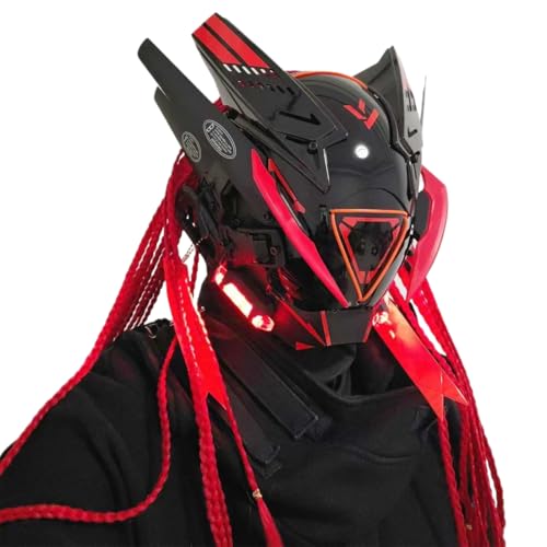 SOLIAXDIY Cosplay Maske für Männer & Frauen, Futuristische Punk Techwear Maske, Gothic Cyber Halloween Cosplay KostümZubehör SOLIAXDIY Cosplay Maske für Männer & Frauen, Futuristische Punk Techwear Maske, Gothic Cyber Halloween Cosplay KostümZubehör von SOLIAXDIY