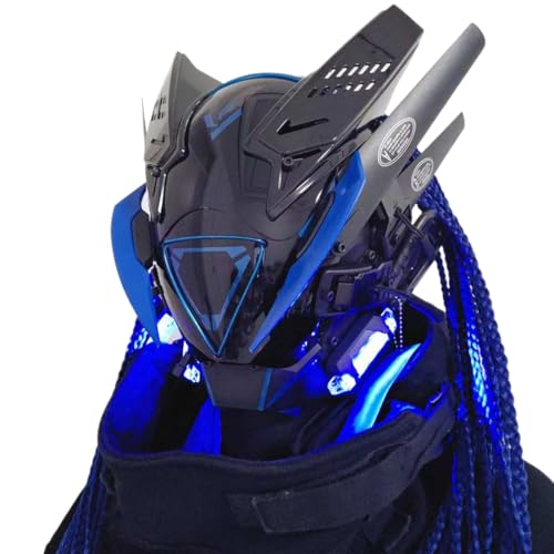 SOLIAXDIY Cosplay Maske für Männer & Frauen, Futuristische Punk Techwear Maske, Gothic Cyber Halloween Cosplay KostümZubehör SOLIAXDIY Cosplay Maske für Männer & Frauen, Futuristische Punk Techwear Maske, Gothic Cyber Halloween Cosplay KostümZubehör von SOLIAXDIY