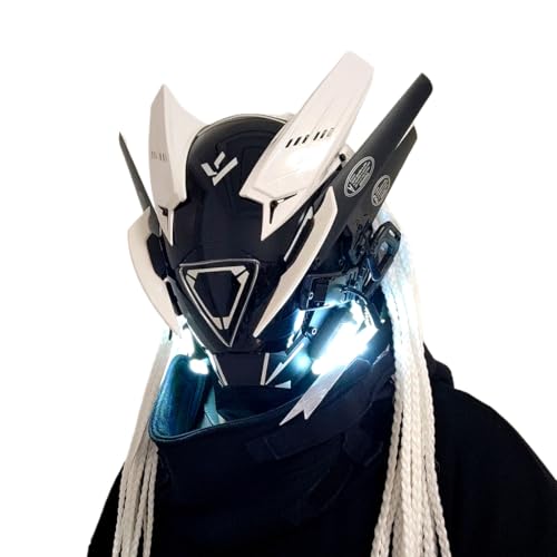 SOLIAXDIY Cosplay Maske für Männer & Frauen, Futuristische Punk Techwear Maske, Gothic Cyber Halloween Cosplay KostümZubehör SOLIAXDIY Cosplay Maske für Männer & Frauen, Futuristische Punk Techwear Maske, Gothic Cyber Halloween Cosplay KostümZubehör von SOLIAXDIY