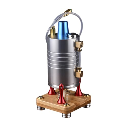 SOLIAXDIY Dampfmaschinen Metall Modell, 210ML Vertikales Dampfkesselmodell für Dampfmaschinen, RC-Autos und Schiffe, Mechanisches Metallmotor Bausatz für Erwachsene (GL003) von SOLIAXDIY