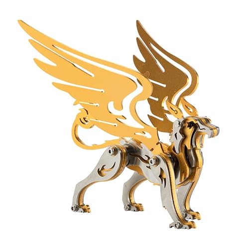 SOLIAXDIY Griffon 3D Metall Puzzle Kit - DIY Mechanische Montage Modell für Erwachsene, Handgemachtes Steampunk Kriegsbestie Handwerk mit Zahnradgelenken SOLIAXDIY Griffon 3D Metall Puzzle Kit - DIY Mechanische Montage Modell für Erwachsene, Handgemachtes Steampunk Kriegsbestie Handwerk mit Zahnradgelenken von SOLIAXDIY