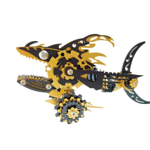 SOLIAXDIY Megalodon Gear Shark – 3D Metallbausatz im Steampunk-Stil, DIY Mechanisches Modell eines Zahnräder-Hais, Kreatives Puzzle für Erwachsene SOLIAXDIY Megalodon Gear Shark – 3D Metallbausatz im Steampunk-Stil, DIY Mechanisches Modell eines Zahnräder-Hais, Kreatives Puzzle für Erwachsene von SOLIAXDIY
