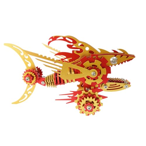 SOLIAXDIY Megalodon Gear Shark – 3D Metallbausatz im Steampunk-Stil, DIY Mechanisches Modell eines Zahnräder-Hais, Kreatives Puzzle für Erwachsene SOLIAXDIY Megalodon Gear Shark – 3D Metallbausatz im Steampunk-Stil, DIY Mechanisches Modell eines Zahnräder-Hais, Kreatives Puzzle für Erwachsene von SOLIAXDIY