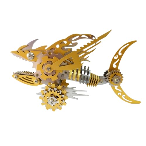 SOLIAXDIY Megalodon Gear Shark – 3D Metallbausatz im Steampunk-Stil, DIY Mechanisches Modell eines Zahnräder-Hais, Kreatives Puzzle für Erwachsene SOLIAXDIY Megalodon Gear Shark – 3D Metallbausatz im Steampunk-Stil, DIY Mechanisches Modell eines Zahnräder-Hais, Kreatives Puzzle für Erwachsene von SOLIAXDIY