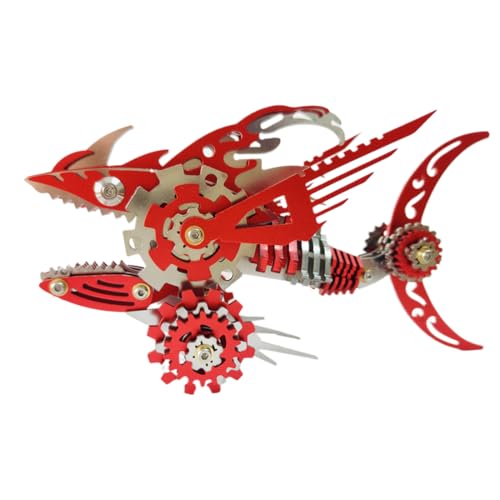 SOLIAXDIY Megalodon Gear Shark – 3D Metallbausatz im Steampunk-Stil, DIY Mechanisches Modell eines Zahnräder-Hais, Kreatives Puzzle für Erwachsene SOLIAXDIY Megalodon Gear Shark – 3D Metallbausatz im Steampunk-Stil, DIY Mechanisches Modell eines Zahnräder-Hais, Kreatives Puzzle für Erwachsene von SOLIAXDIY