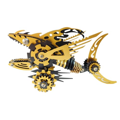 SOLIAXDIY Megalodon Gear Shark – 3D Metallbausatz im Steampunk-Stil, DIY Mechanisches Modell eines Zahnräder-Hais, Kreatives Puzzle für Erwachsene SOLIAXDIY Megalodon Gear Shark – 3D Metallbausatz im Steampunk-Stil, DIY Mechanisches Modell eines Zahnräder-Hais, Kreatives Puzzle für Erwachsene von SOLIAXDIY