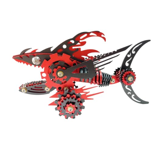 SOLIAXDIY Megalodon Gear Shark – 3D Metallbausatz im Steampunk-Stil, DIY Mechanisches Modell eines Zahnräder-Hais, Kreatives Puzzle für Erwachsene SOLIAXDIY Megalodon Gear Shark – 3D Metallbausatz im Steampunk-Stil, DIY Mechanisches Modell eines Zahnräder-Hais, Kreatives Puzzle für Erwachsene von SOLIAXDIY