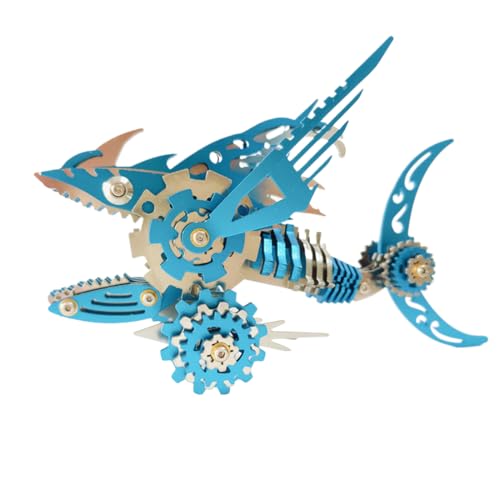 SOLIAXDIY Megalodon Gear Shark – 3D Metallbausatz im Steampunk-Stil, DIY Mechanisches Modell eines Zahnräder-Hais, Kreatives Puzzle für Erwachsene SOLIAXDIY Megalodon Gear Shark – 3D Metallbausatz im Steampunk-Stil, DIY Mechanisches Modell eines Zahnräder-Hais, Kreatives Puzzle für Erwachsene von SOLIAXDIY