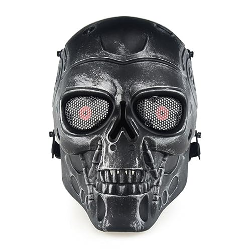 SOLIAXDIY Punk Maske für Halloween, Vollgesichtsmaske Terminator Horror Oni Maske für Erwachsene, Cosplay & Rollenspiele SOLIAXDIY Punk Maske für Halloween, Vollgesichtsmaske Terminator Horror Oni Maske für Erwachsene, Cosplay & Rollenspiele von SOLIAXDIY