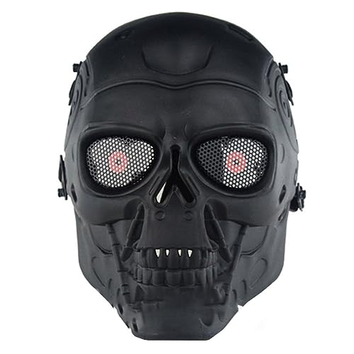 SOLIAXDIY Punk Maske für Halloween, Vollgesichtsmaske Terminator Horror Oni Maske für Erwachsene, Cosplay & Rollenspiele SOLIAXDIY Punk Maske für Halloween, Vollgesichtsmaske Terminator Horror Oni Maske für Erwachsene, Cosplay & Rollenspiele von SOLIAXDIY