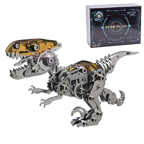 Steampunk 3D Metall Puzzle, 160 Teile Mechanisches Dinosaurier Velociraptor Puzzles Bausatz, 3D Puzzle Metall DIY Deko Geschenk Spielzeug für Erwachsene Steampunk 3D Metall Puzzle, 160 Teile Mechanisches Dinosaurier Velociraptor Puzzles Bausatz, 3D Puzzle Metall DIY Deko Geschenk Spielzeug für Erwachsene von SOLIAXDIY