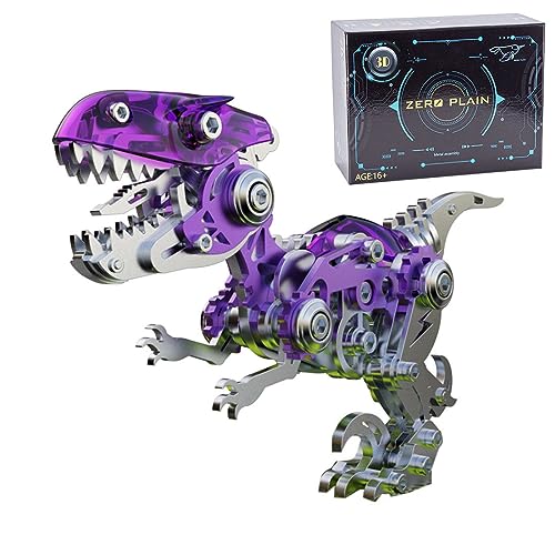 Steampunk 3D Metall Puzzle, 160 Teile Mechanisches Dinosaurier Velociraptor Puzzles Bausatz, 3D Puzzle Metall DIY Deko Geschenk Spielzeug für Erwachsene Steampunk 3D Metall Puzzle, 160 Teile Mechanisches Dinosaurier Velociraptor Puzzles Bausatz, 3D Puzzle Metall DIY Deko Geschenk Spielzeug für Erwachsene von SOLIAXDIY