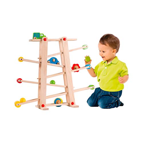 solini Kugelbahn Rollbahn - Kinder-Spielzeug aus Holz mit Autos, Scheiben & Kugeln in leuchtenden Farben - Motorik-Holzspielzeug - bunt solini Kugelbahn Rollbahn - Kinder-Spielzeug aus Holz mit Autos, Scheiben & Kugeln in leuchtenden Farben - Motorik-Holzspielzeug - bunt von SOLINI