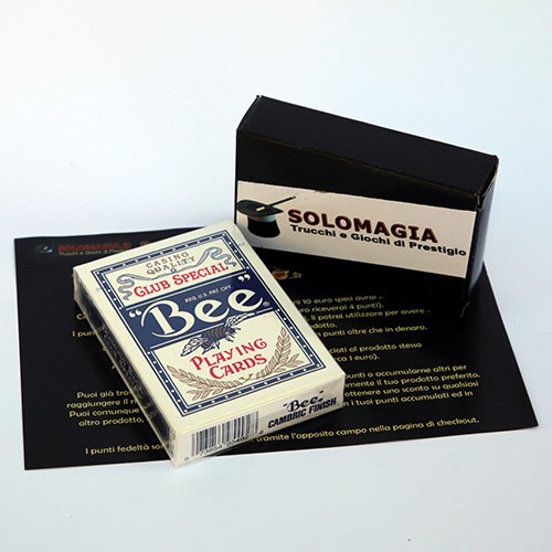 Bee - Casinò Poker Format Jumbo index - Rückseite blau - Bee Kartenspiel - Zaubertricks und Magie Bee - Casinò Poker Format Jumbo index - Rückseite blau - Bee Kartenspiel - Zaubertricks und Magie von SOLOMAGIA