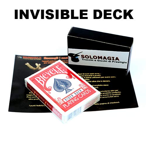 Bicycle Invisible Deck - Red - Karten Tricks - Zaubertricks und Magie von SOLOMAGIA