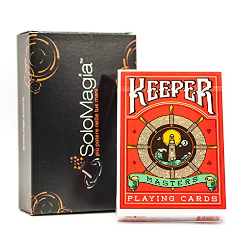 SOLOMAGIA Keeper Deck (Marked) - Red by Ellusionist - Kartenspiele - Zaubertricks und Magie von SOLOMAGIA