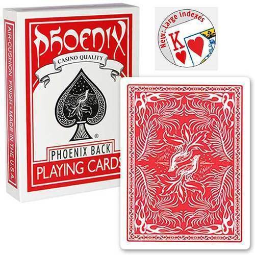 SOLOMAGIA Phoenix Large Index Red - Kartenzauber - Zaubertricks und Magie von SOLOMAGIA