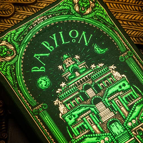 SOLOMAGIA Babylon (Forest Green) Playing Cards by Riffle Shuffle von SOLOMAGIA