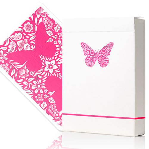 Butterfly Worker Marked Playing Cards (Pink) by Ondrej Psenicka von SOLOMAGIA