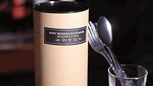SOLOMAGIA Easy Bending Silverware Spoons & Forks (50 ct.) - Mentalmagie von SOLOMAGIA