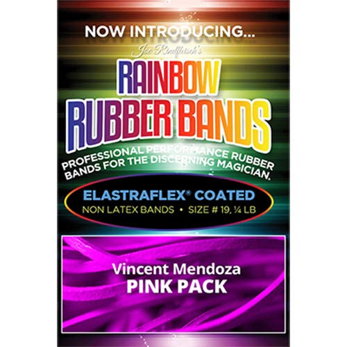SOLOMAGIA Joe Rindfleisch's Rainbow Rubber Bands (Vince Mendoza - Mr. Pink) by Joe Rindfleisch - Accessories - Zaubertricks und Props von SOLOMAGIA