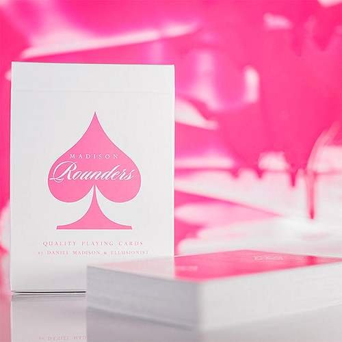 SOLOMAGIA Pink Madison Rounders Playing Cards - Deck of Cards - Zaubertricks und Props von SOLOMAGIA