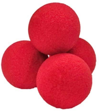 SOLOMAGIA Schwammbälle Soft – Set mit 4 Kugeln 3,5 cm – Rot – Zauberspiel von SOLOMAGIA