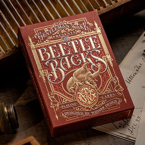SOLOMAGIA The Beetle Backs (Crimson Edition) Playing Cards von SOLOMAGIA