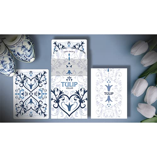 SOLOMAGIA White Tulip Playing Cards Dutch Card House Company von SOLOMAGIA