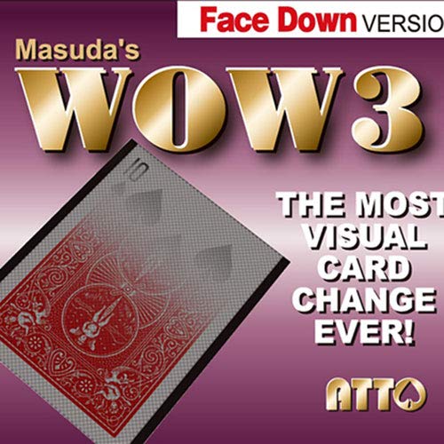 SOLOMAGIA Wow 3 Face-DOWN (Gimmick and Online Instructions) by Katsuya Masuda von SOLOMAGIA