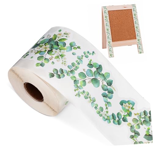SOLUSTRE 1 Rolle Grenzaufkleber erste Planke Also für Klebstoff trimmen groß Wandtattoos Lernen Tafelrandpapier Grüngrenze Bulletin-Umrandung Blumenarrangementkleberaufkleber Kraftpapier von SOLUSTRE