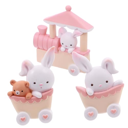 SOLUSTRE 1 Satz Cartoon Kaninchen Kuchen Dekorationen aus Harz für Geburtstagsfeiern Niedliche Tortenaufsätze Rosa und Weiß für Hochzeiten und Familienfeiern SOLUSTRE 1 Satz Cartoon Kaninchen Kuchen Dekorationen aus Harz für Geburtstagsfeiern Niedliche Tortenaufsätze Rosa und Weiß für Hochzeiten und Familienfeiern von SOLUSTRE