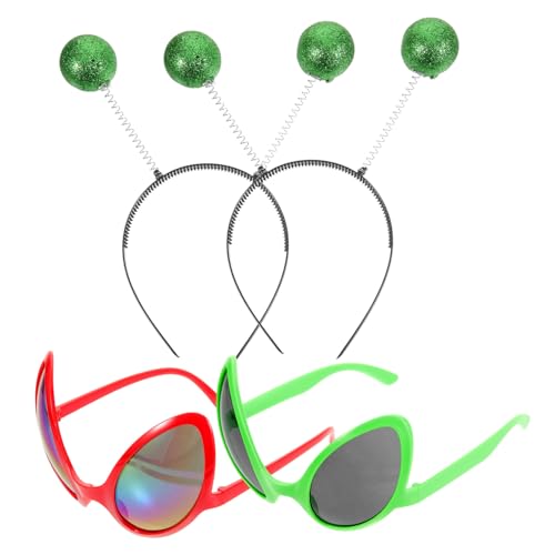 SOLUSTRE 1 Satz Lustige Brille Anzug Sonnenbrillen-Stirnband -Kostüm-Requisite sonnenbrille Außerirdische Rave Urlaubs-Sonnenbrille -Cosplay-Stirnbänder Abs SOLUSTRE 1 Satz Lustige Brille Anzug Sonnenbrillen-Stirnband -Kostüm-Requisite sonnenbrille Außerirdische Rave Urlaubs-Sonnenbrille -Cosplay-Stirnbänder Abs von SOLUSTRE