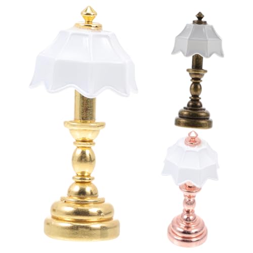 SOLUSTRE 1 Satz Mini-schreibtischlampenmodell Tisch Klein Weiß Für Mini-hauslampe Lichter Warmes Licht Miniaturen Led USB-schreibtischlampe Nachttischlampe Ornament Metall 3 Stück SOLUSTRE 1 Satz Mini-schreibtischlampenmodell Tisch Klein Weiß Für Mini-hauslampe Lichter Warmes Licht Miniaturen Led USB-schreibtischlampe Nachttischlampe Ornament Metall 3 Stück von SOLUSTRE