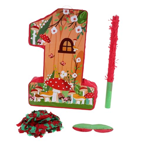 SOLUSTRE 1 Satz Pilzpinata Graduierungs-Piñata Gastgeschenke für Pilze Pinata-Halloween Pinata- Pilz Geburtstagsdeko kleine Piñata für Neujahrs-Piñata Papier von SOLUSTRE