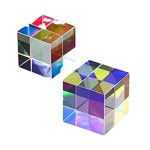 SOLUSTRE Bunte Physik Lehre Prismen Würfel Form Prismen Prop Optische Instrument SOLUSTRE Bunte Physik Lehre Prismen Würfel Form Prismen Prop Optische Instrument von SOLUSTRE
