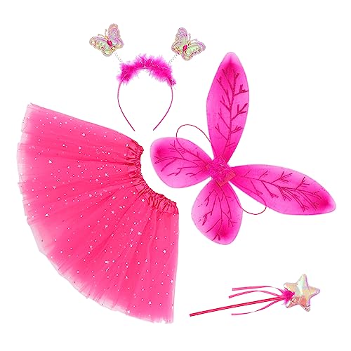 SOLUSTRE 1 Satz Schmetterlingsflügel eingestellt funkelnd Schmetterlings-Fee-Kostüm Ballettröckchen Kleine Mädchen Party Flügel Cosplay Kostüm Schmetterlingsflügel anziehen Stoff SOLUSTRE 1 Satz Schmetterlingsflügel eingestellt funkelnd Schmetterlings-Fee-Kostüm Ballettröckchen Kleine Mädchen Party Flügel Cosplay Kostüm Schmetterlingsflügel anziehen Stoff von SOLUSTRE