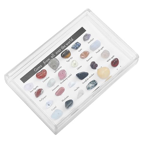 SOLUSTRE 1 Schachtel Erz Proben Edelstein Steinherz Figuren Quarz Gadgets Led Schmuckständer Felsen Lupe Perlen Kristalle Künstlich Cool Münze Geld Reize Orrery Colorful Kunststoff-box SOLUSTRE 1 Schachtel Erz Proben Edelstein Steinherz Figuren Quarz Gadgets Led Schmuckständer Felsen Lupe Perlen Kristalle Künstlich Cool Münze Geld Reize Orrery Colorful Kunststoff-box von SOLUSTRE