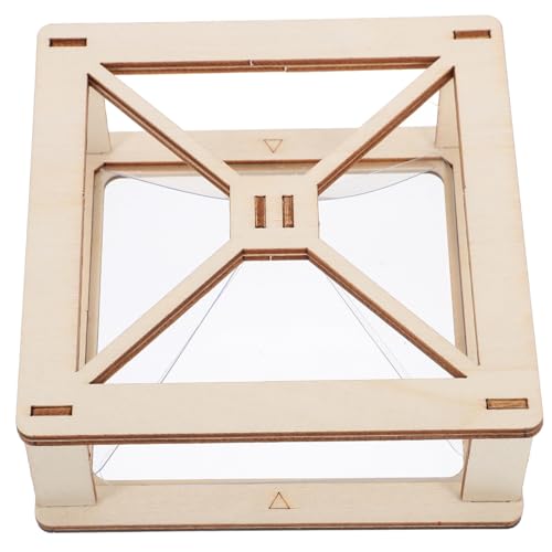 SOLUSTRE Stem-wissenschaftsprojektor Aus Holz Handgefertigtes Lernwerkzeug 3d-hologramm-display-projektor Interaktives Lernspielzeug SOLUSTRE Stem-wissenschaftsprojektor Aus Holz Handgefertigtes Lernwerkzeug 3d-hologramm-display-projektor Interaktives Lernspielzeug von SOLUSTRE