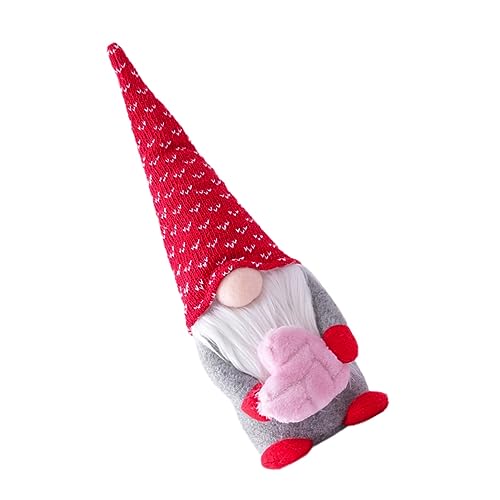 SOLUSTRE 1 Stück Valentinstagspuppe Spielzeugfigur Zwerge Plüschdekorationen Süßes Mädchen Babypuppenzubehör Rebornpuppe Zwerg Valentinstagsdekor Puppenträger Babypuppenwagen Pp Baumwolle von SOLUSTRE