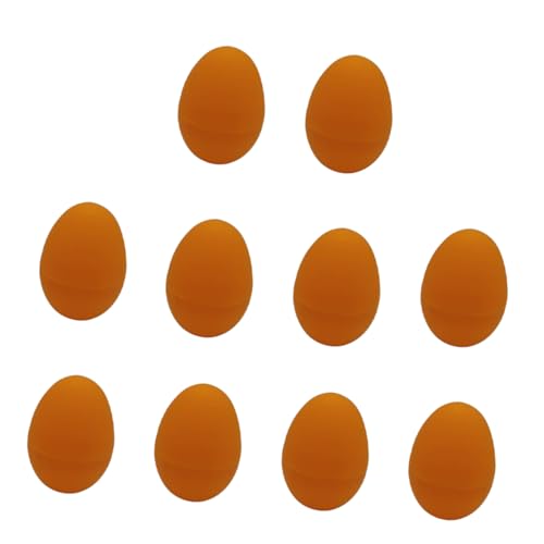 SOLUSTRE 10 Ostereier Wiederverwendbare Backmatten Babyparty Spiele Künstliche Eier Lebensechte Eier Partygeschenke Nachahmungseier Osterfeiertagsdekor Simulationsei DIY von SOLUSTRE