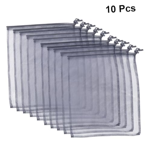 SOLUSTRE 10 Stk Teiliges Schwarze Mesh Aufbewahrungsbeutel Tragbare Badutensilien Netztasche Schnelltrocknend für Dusche Schwimmbad Camping und Reise SOLUSTRE 10 Stk Teiliges Schwarze Mesh Aufbewahrungsbeutel Tragbare Badutensilien Netztasche Schnelltrocknend für Dusche Schwimmbad Camping und Reise von SOLUSTRE