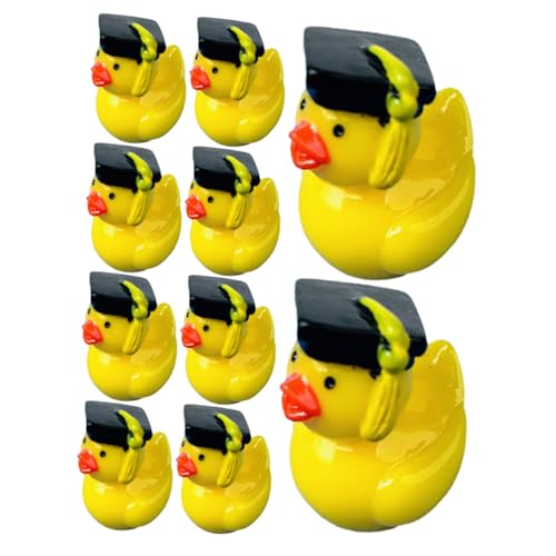 SOLUSTRE 10 Stück Abschlusshut Duckling Ornamente Mini-puppenhauszubehör Miniaturfiguren Kleine Dinge Mikrospielzeug Mini-Tiere Winzige Dinge Miniatur-puppenhauszubehör Harz Yellow SOLUSTRE 10 Stück Abschlusshut Duckling Ornamente Mini-puppenhauszubehör Miniaturfiguren Kleine Dinge Mikrospielzeug Mini-Tiere Winzige Dinge Miniatur-puppenhauszubehör Harz Yellow von SOLUSTRE