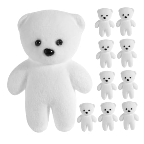 SOLUSTRE 10 Stück Bubble Bear Mini Bären Großpackung Mini Plüschbär Mini Bären Figuren Strumpffüller Kuscheltier Mini Bären Für Babyparty Kleine Bären Kleine Kuscheltiere von SOLUSTRE
