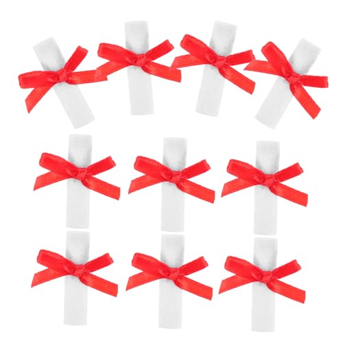 SOLUSTRE 10 Stück Mini Diplom Wiederverwendbare Puppe Zertifikat Mini Abschlussparty Zubehör Zarte Puppe Dekoration Mini Abschlussparty Gastgeschenk Plüschpuppe Tier Mini von SOLUSTRE