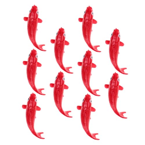 SOLUSTRE 10 Stück Mini-Fischfiguren Aquarien Dekoration Koi Fische Dekoration Dekorative Fische Harz Koi Model Unterwasser Dekoration Koi-Fisch-Figur Fischfigur aus Harz Fisch-Modell rot SOLUSTRE 10 Stück Mini-Fischfiguren Aquarien Dekoration Koi Fische Dekoration Dekorative Fische Harz Koi Model Unterwasser Dekoration Koi-Fisch-Figur Fischfigur aus Harz Fisch-Modell rot von SOLUSTRE