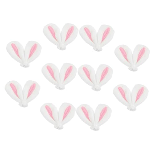 SOLUSTRE 10 Stück Teiliges DIY Hasenohren Haarclip aus Stabilem Farbigem Stoffmaterial für Langlebige Bastelprojekte und Haaraccessoires Geeignet für Erwachsene zum Dekorieren und von SOLUSTRE